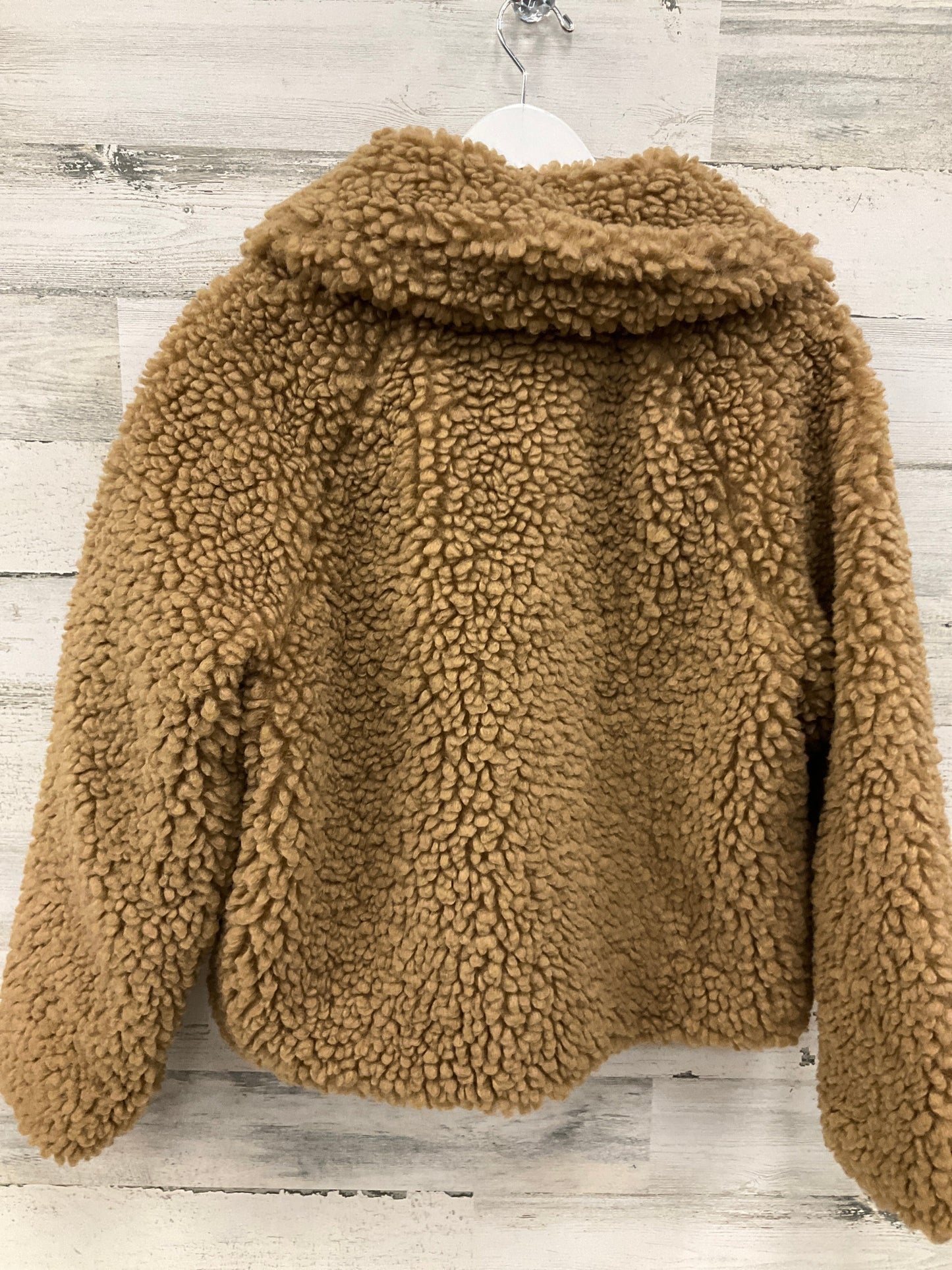Jacket Faux Fur & Sherpa By A New Day In Tan, Size: S