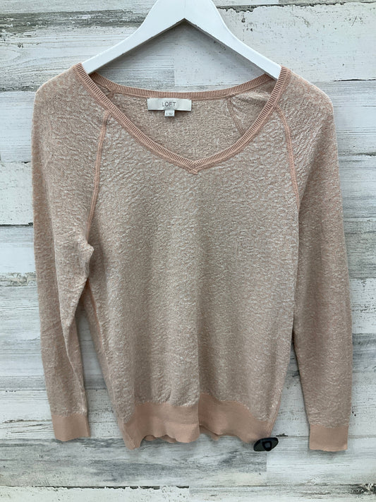 Sweater By Loft In Peach, Size: S
