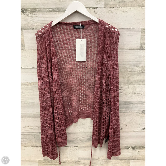 Cardigan By Clothes Mentor In Pink, Size: 1x