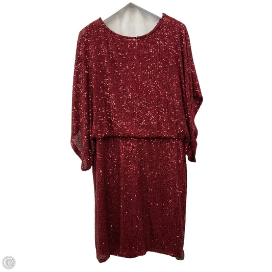 Dress Party Midi By Clothes Mentor In Red, Size: Xl