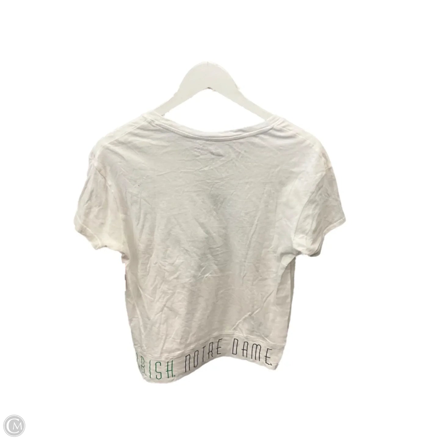 Athletic Top Short Sleeve By Russel Athletic In White, Size: S
