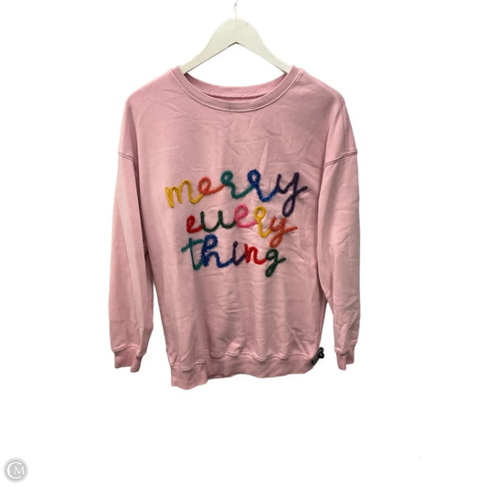 Top Long Sleeve By Clothes Mentor In Pink, Size: S