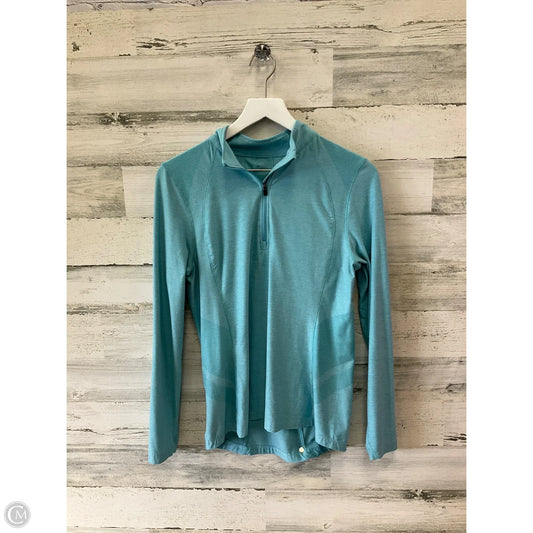 Athletic Top Long Sleeve Collar By Clothes Mentor In Blue, Size: M