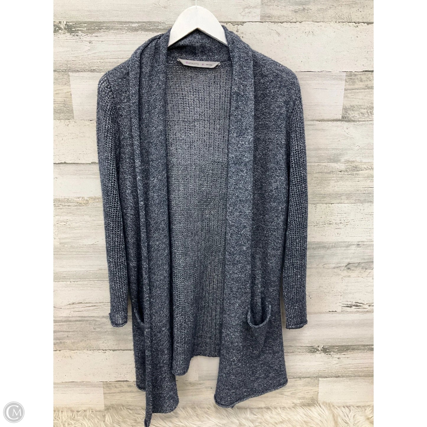 Sweater Cardigan By Athleta In Navy, Size: M