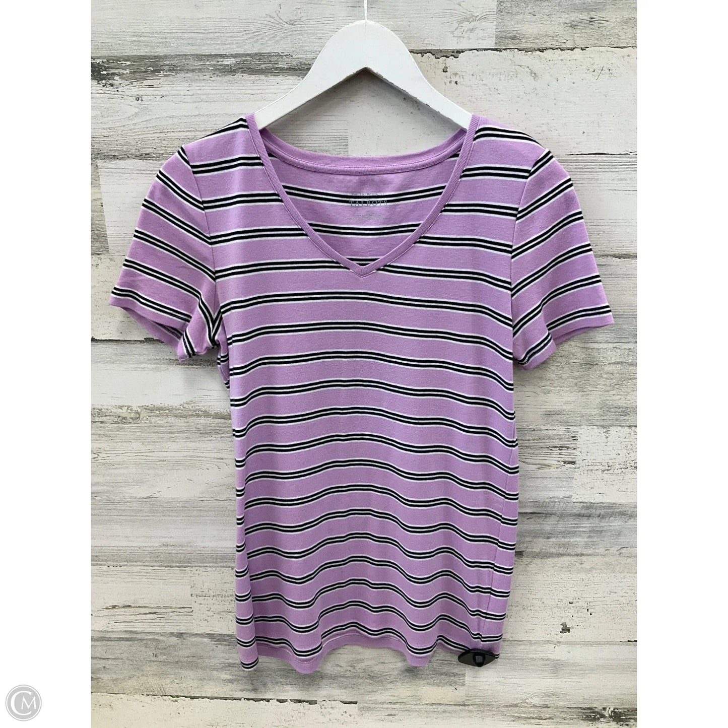 Top Short Sleeve By Talbots In Purple, Size: M