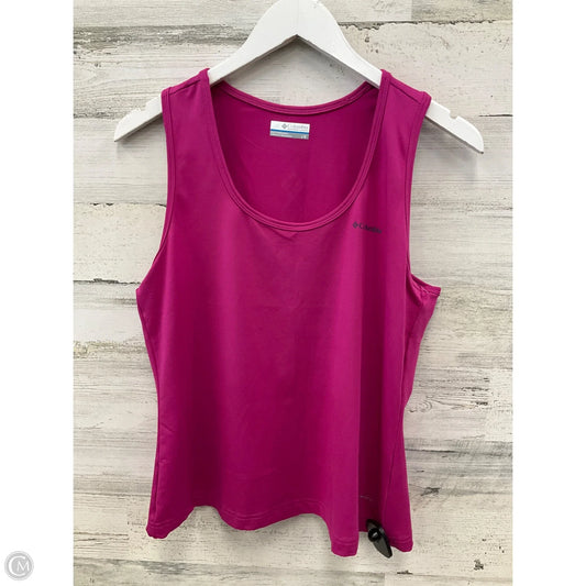 Athletic Tank Top By Columbia In Pink, Size: L