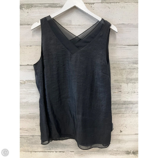 Top Sleeveless By Coldwater Creek In Black, Size: Lp