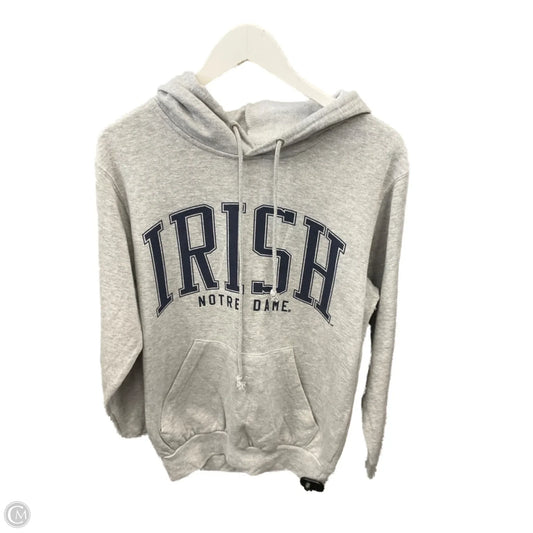 Athletic Sweatshirt Hoodie By Clothes Mentor In Grey, Size: S
