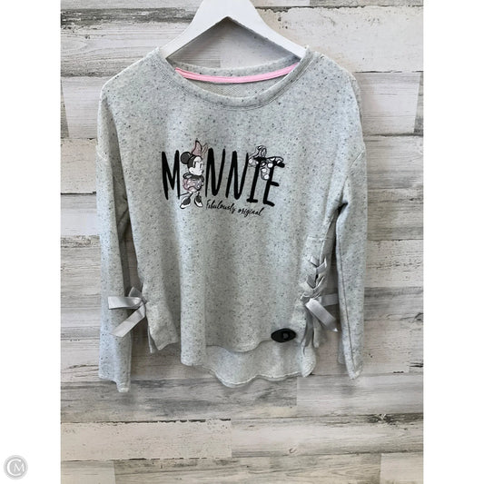 Top Long Sleeve By Disney Store In Grey, Size: S