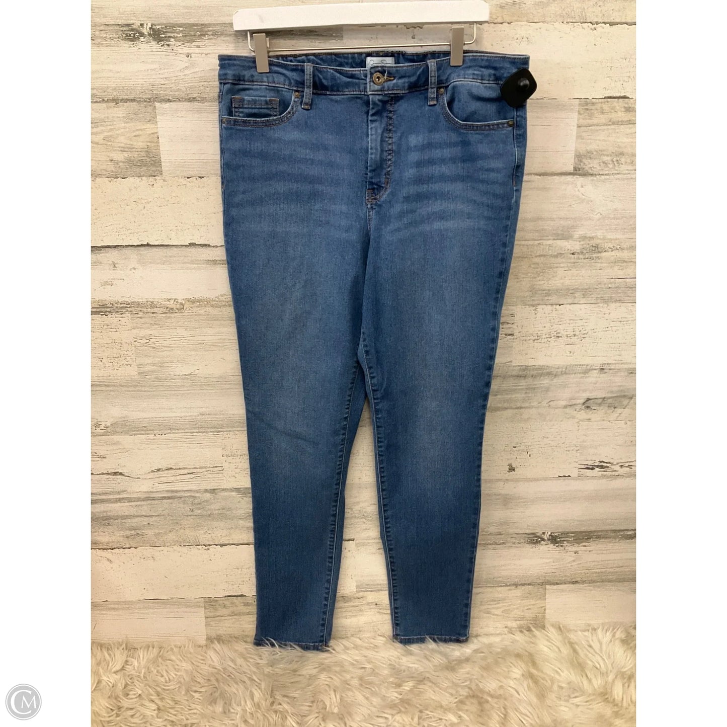 Jeans Skinny By Jessica Simpson In Blue Denim, Size: 14