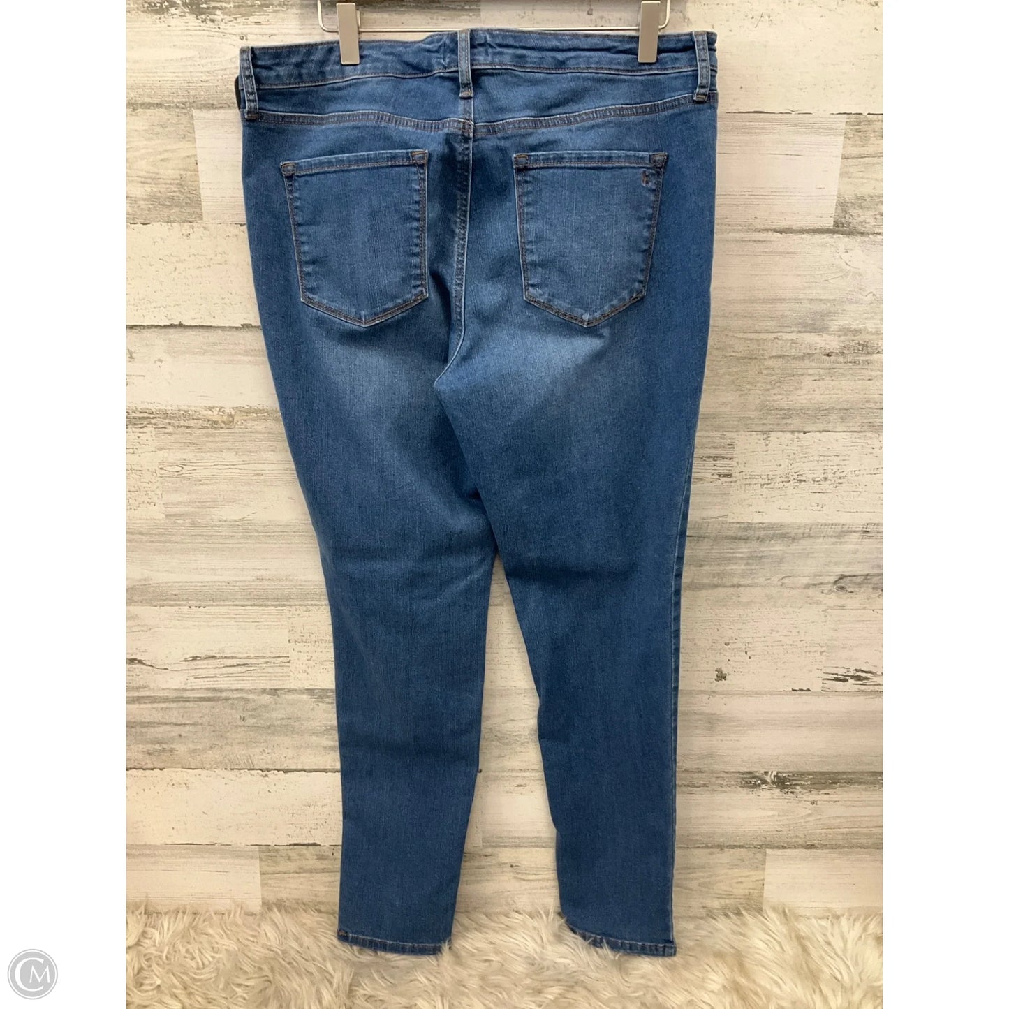 Jeans Skinny By Jessica Simpson In Blue Denim, Size: 14