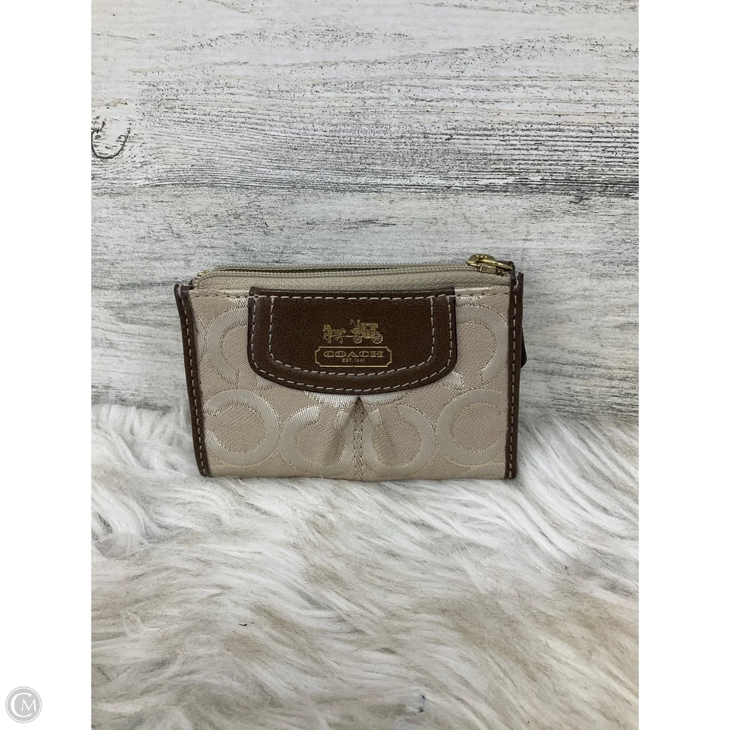 Coin Purse Designer By Coach, Size: Small