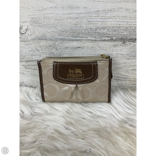 Coin Purse Designer By Coach, Size: Small