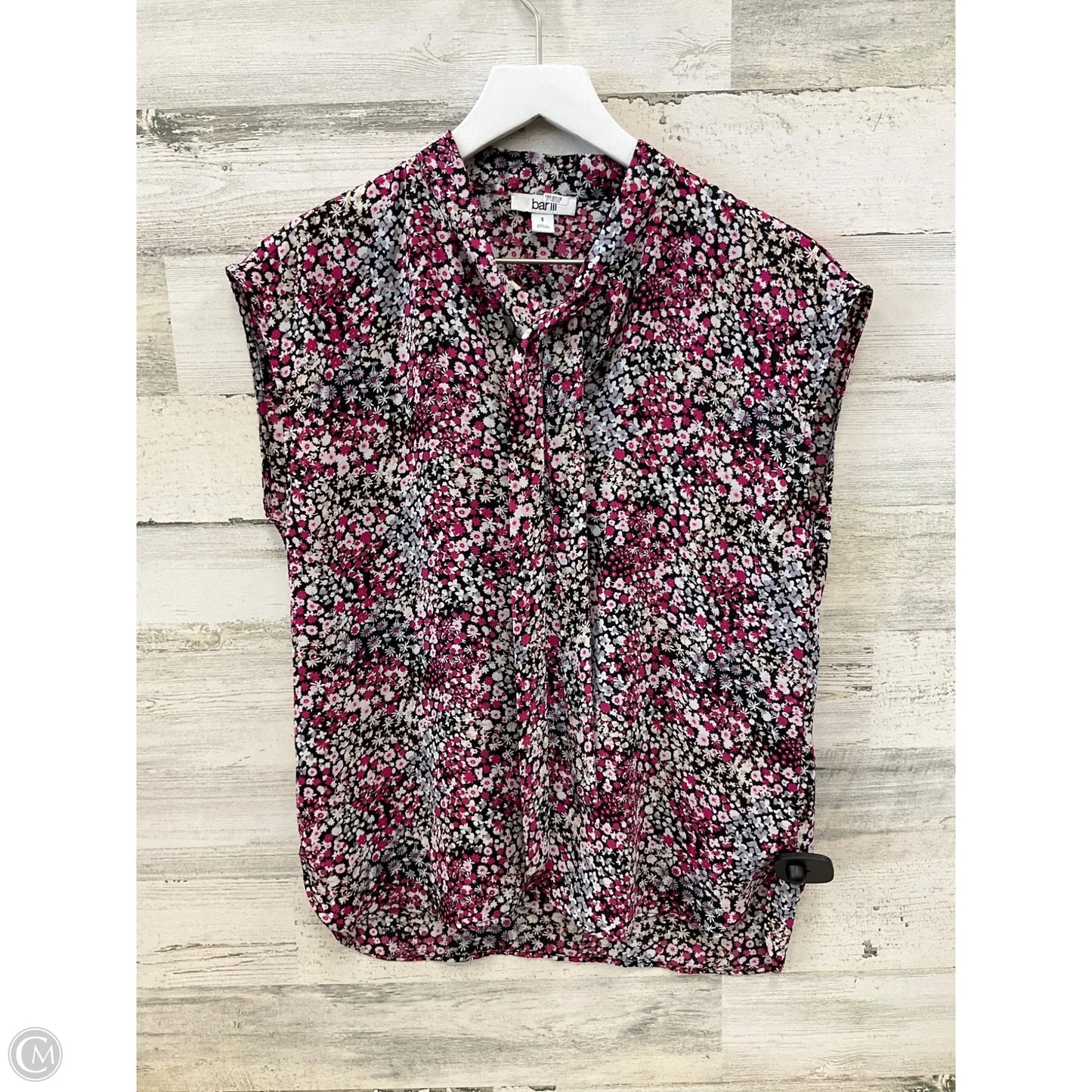 Top Short Sleeve By Bar Iii In Pink, Size: S