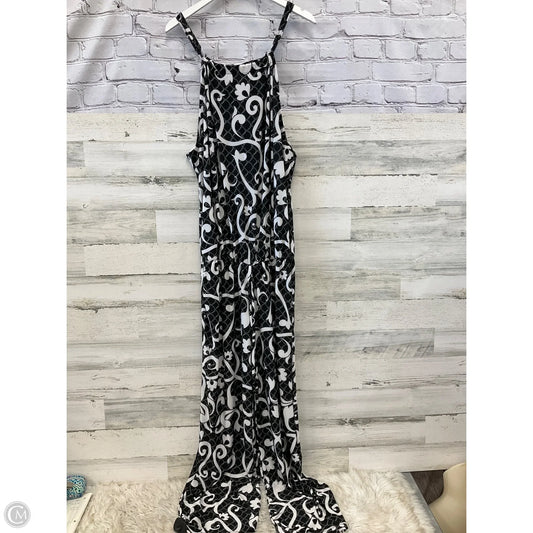 Jumpsuit By Clothes Mentor In Black & White, Size: 2x