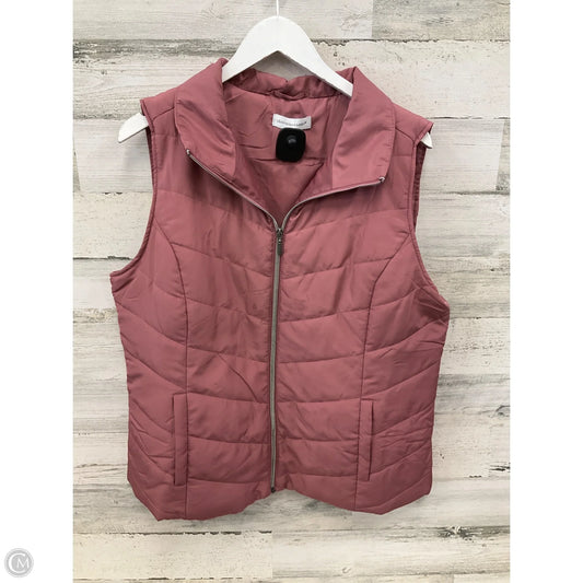 Vest Puffer & Quilted By Christopher And Banks In Mauve, Size: Xl