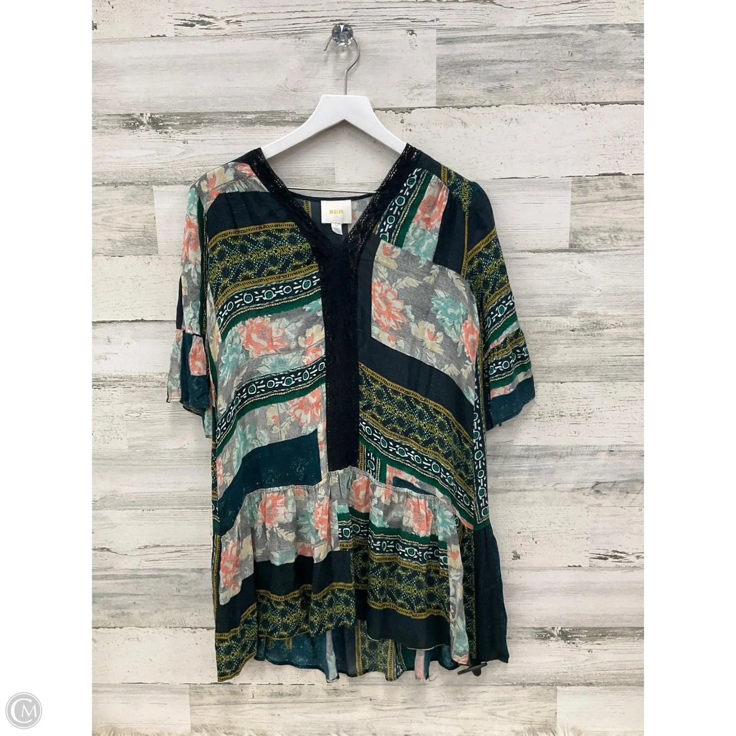 Top Short Sleeve By Maeve In Multi-colored, Size: Xsp