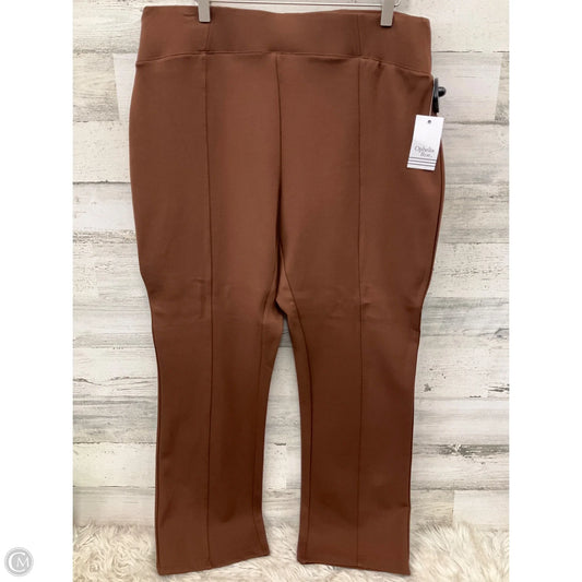 Pants Leggings By Ophelia Roe In Brown, Size: 1x