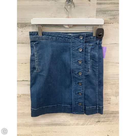 Skirt Mini & Short By Etcetra In Blue Denim, Size: 2
