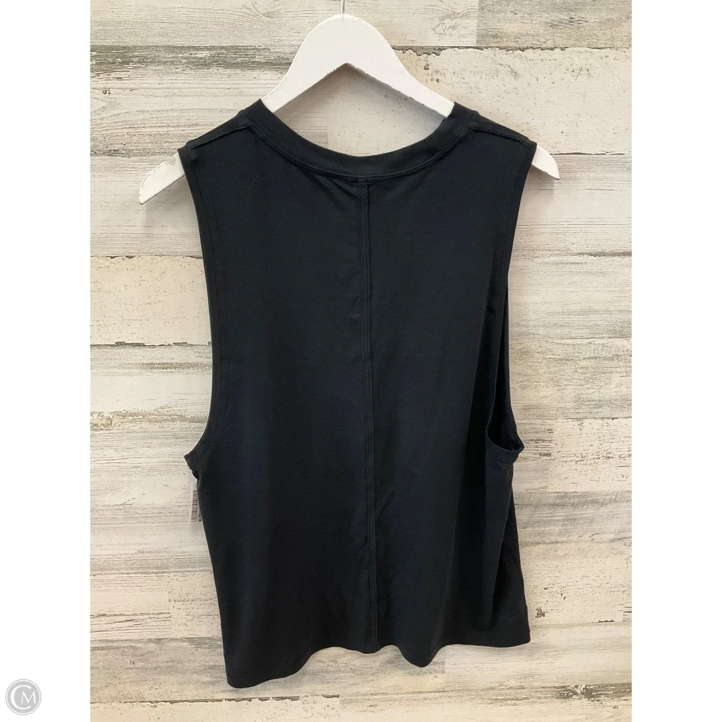 Athletic Top Short Sleeve By Lululemon In Black, Size: 6