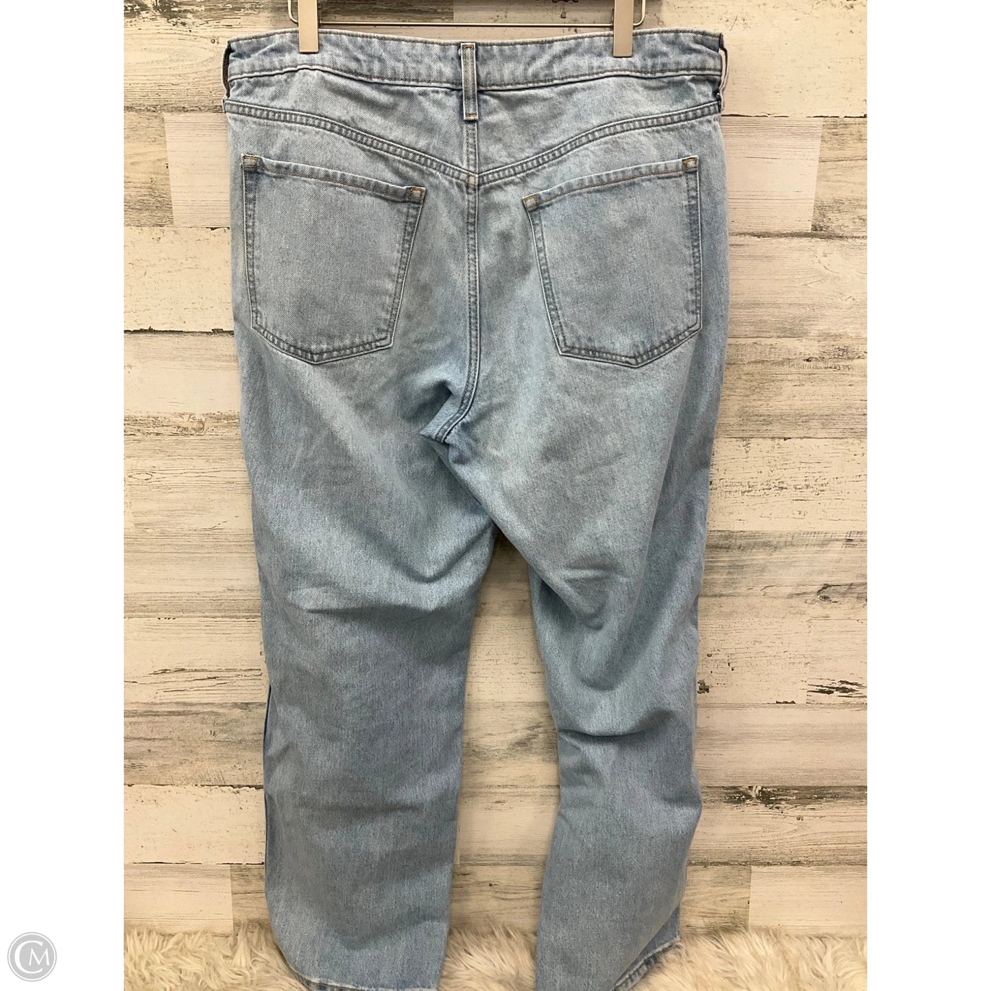 Jeans Straight By Old Navy In Blue Denim, Size: 14