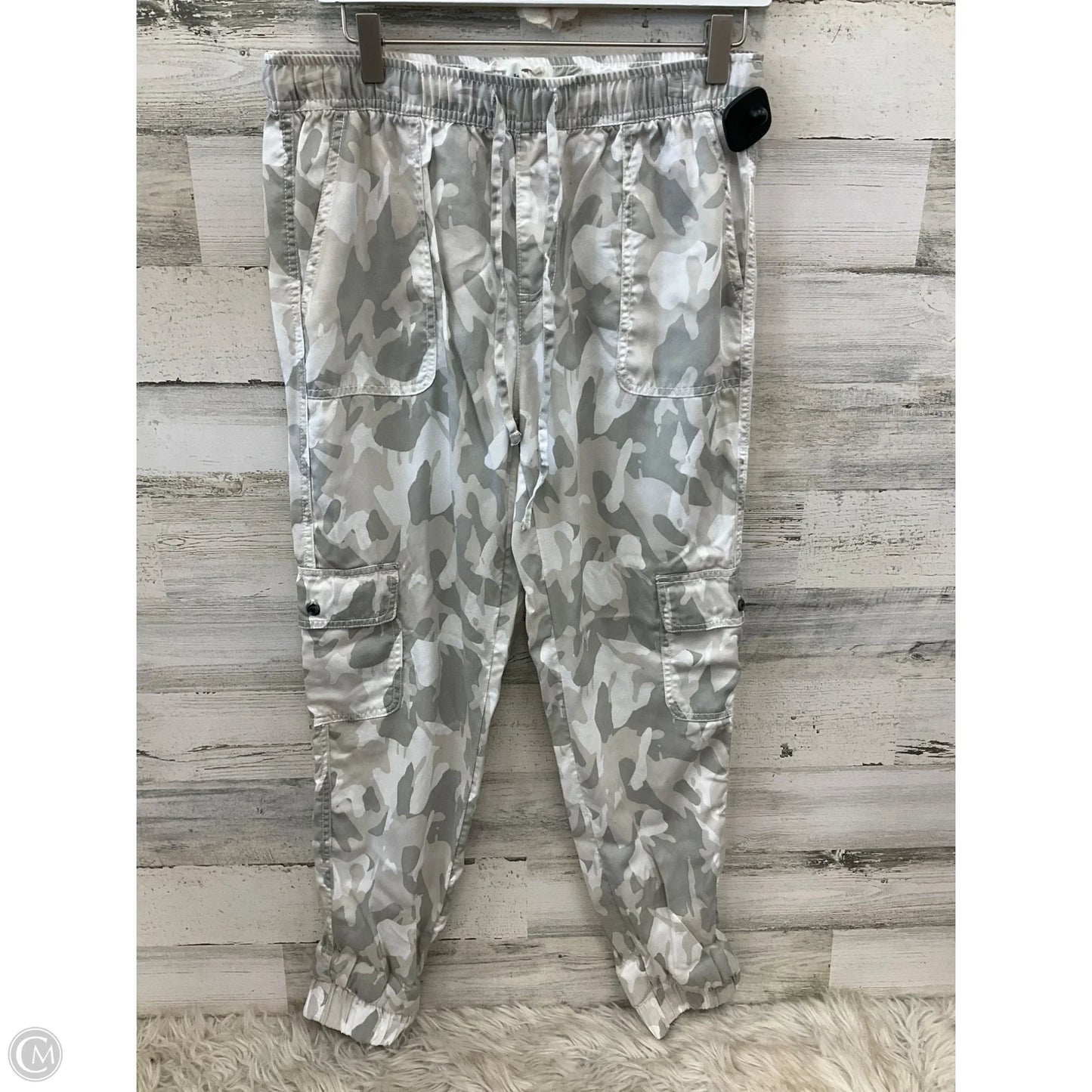 Pants Joggers By Nicole By Nicole Miller In Grey & White, Size: 8