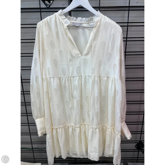 Dress Casual Midi By Ophelia Roe In Cream, Size: M