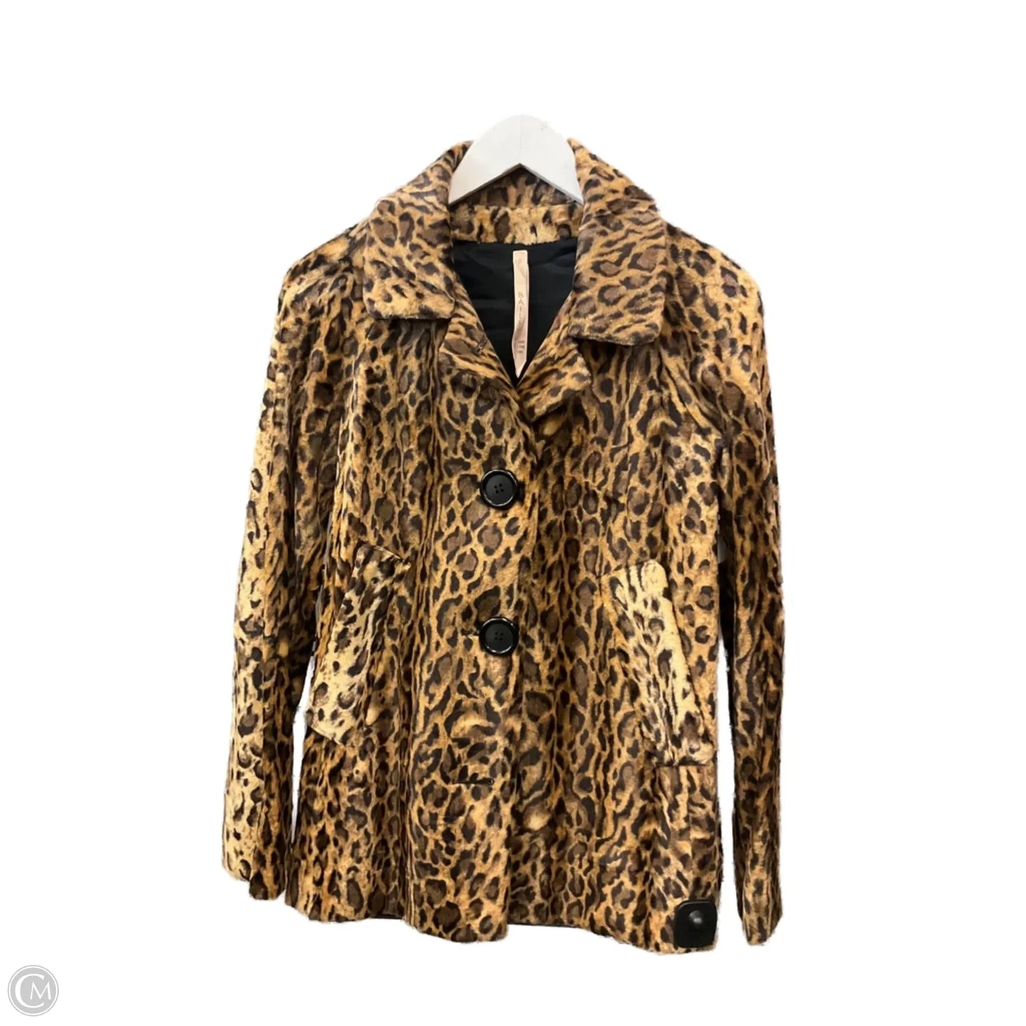 Jacket Faux Fur & Sherpa By Bailey 44 In Animal Print, Size: S