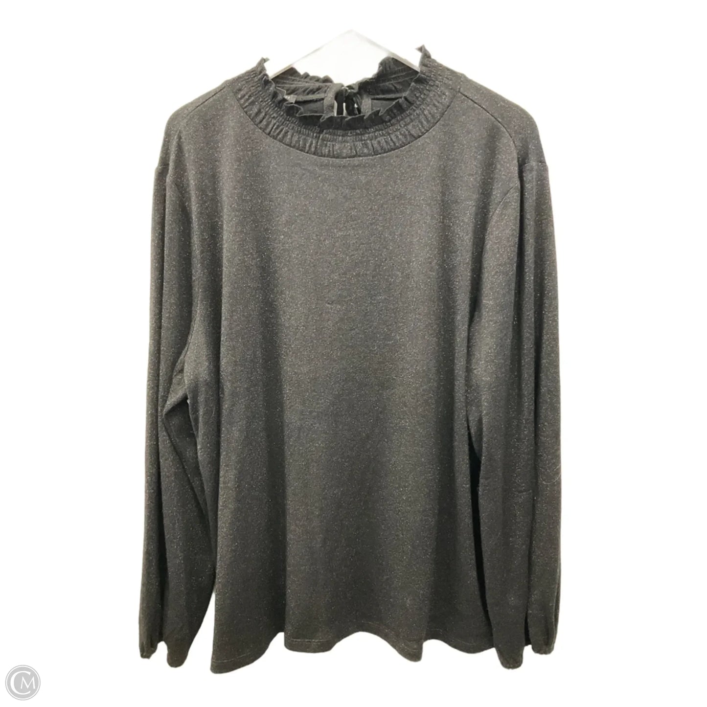 Top Long Sleeve By Talbots In Black, Size: 2x