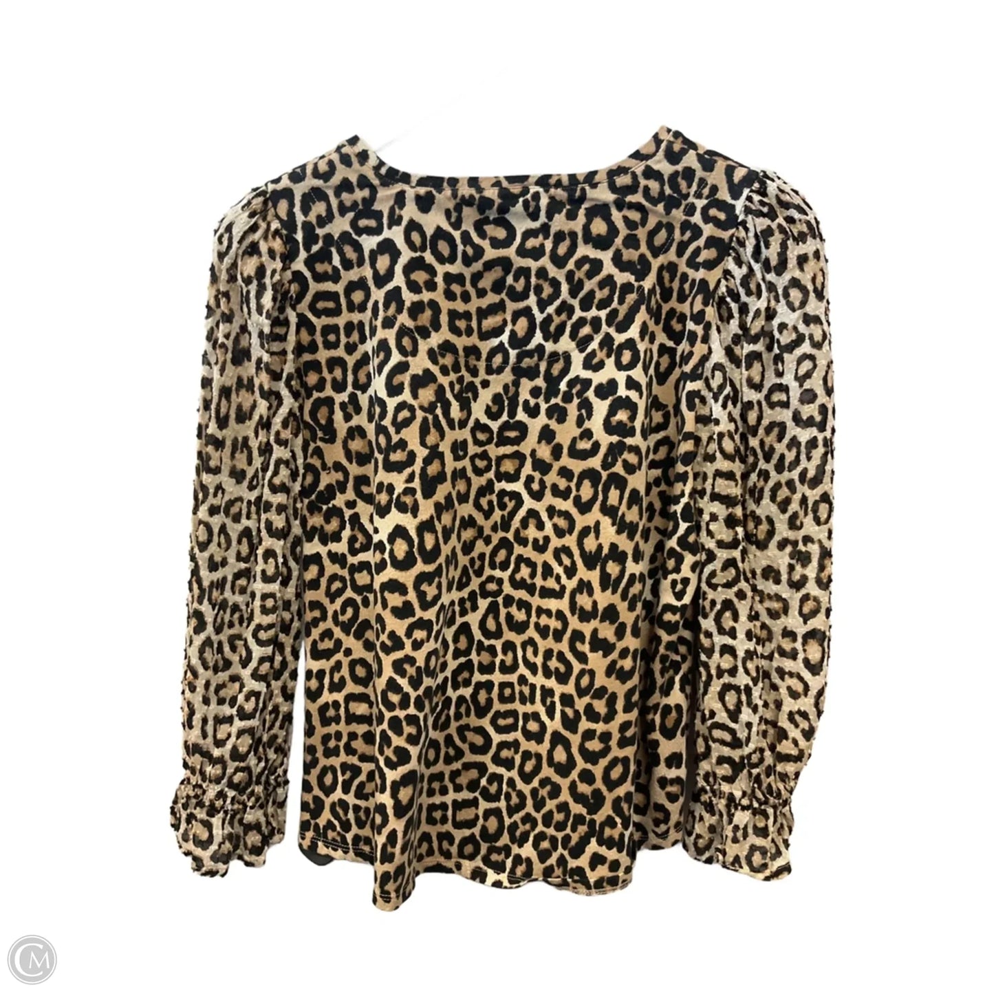 Top Long Sleeve By Chicos In Animal Print, Size: M