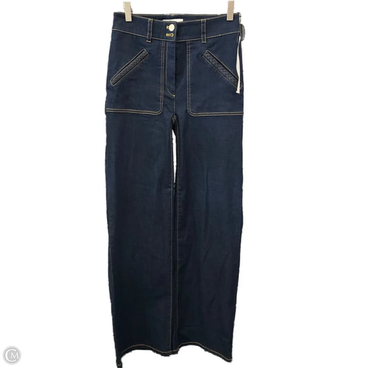 Jeans Wide Leg By Etcetra In Blue Denim, Size: 0