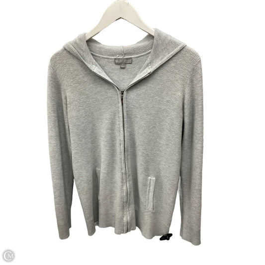 Sweater Cardigan By Evolution In Grey, Size: Xl