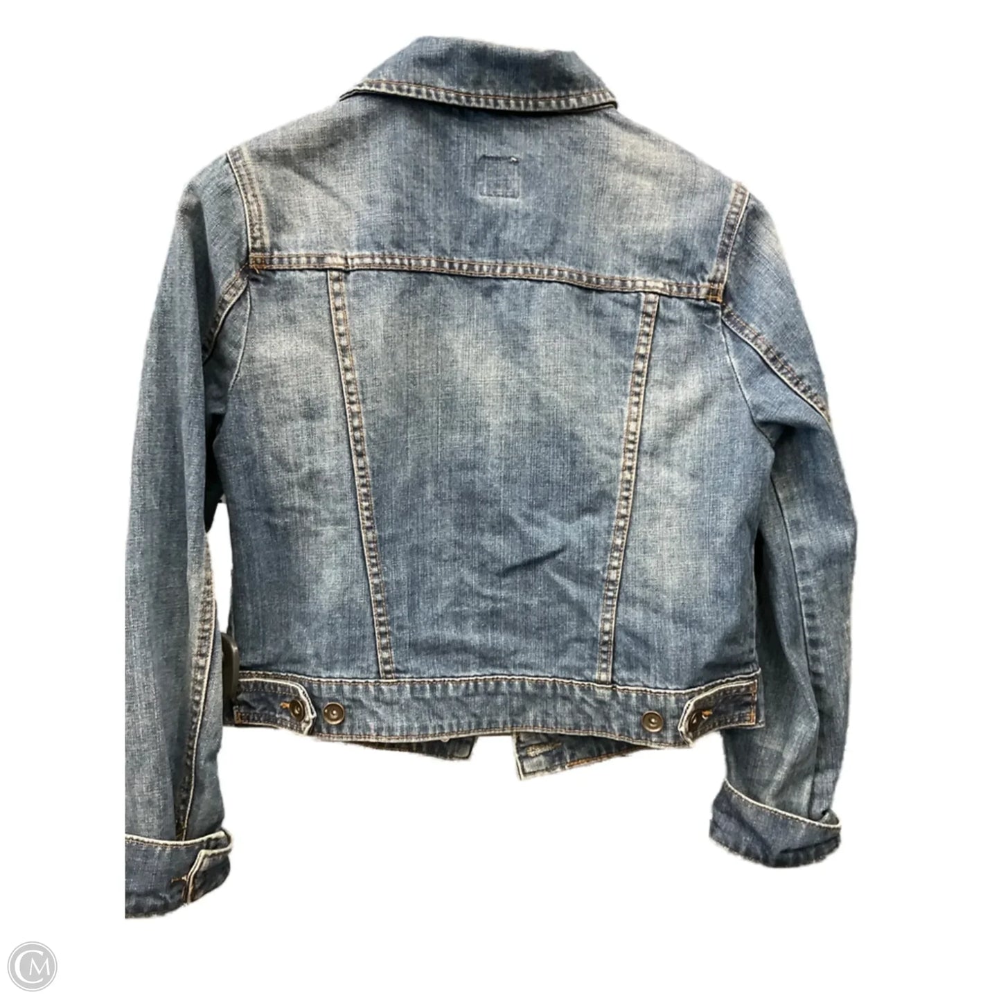 Jacket Denim By Jcp In Blue Denim, Size: S