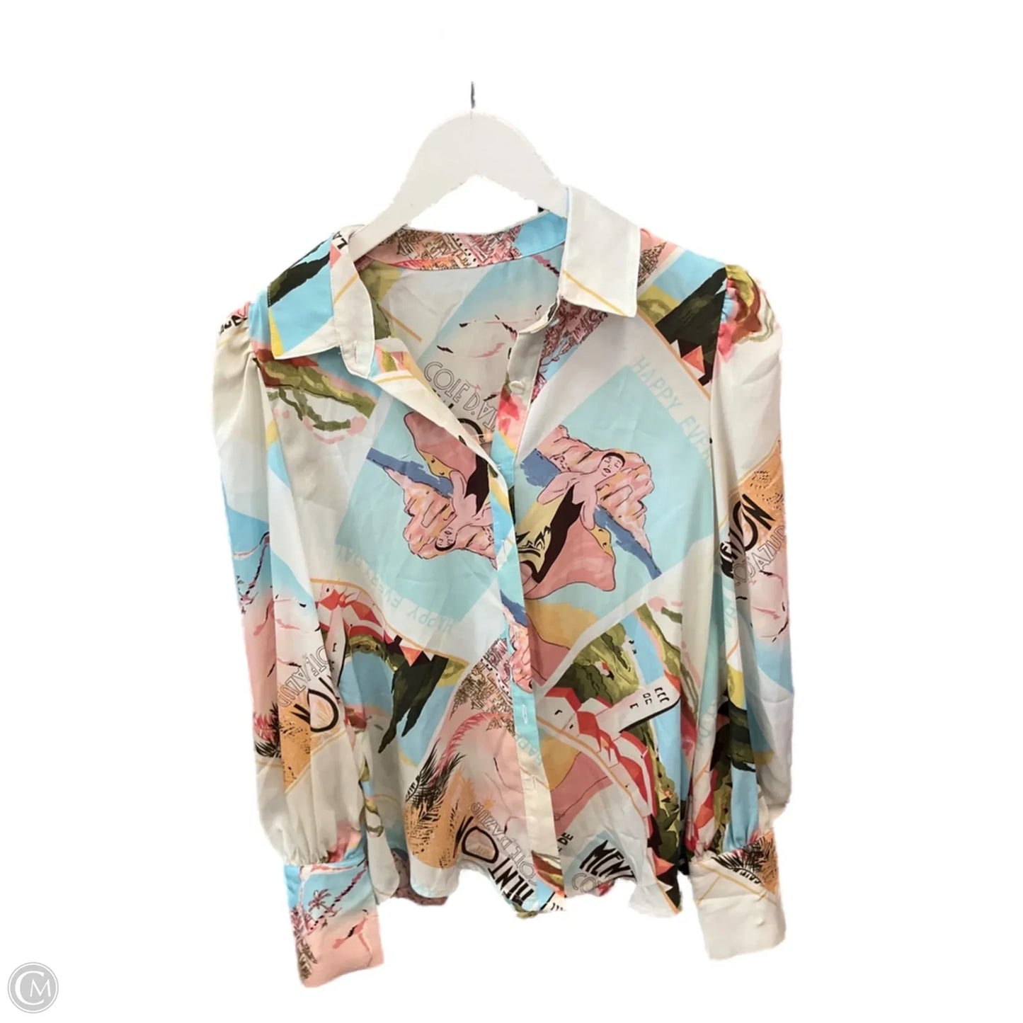 Top Long Sleeve By Clothes Mentor In Multi-colored, Size: S