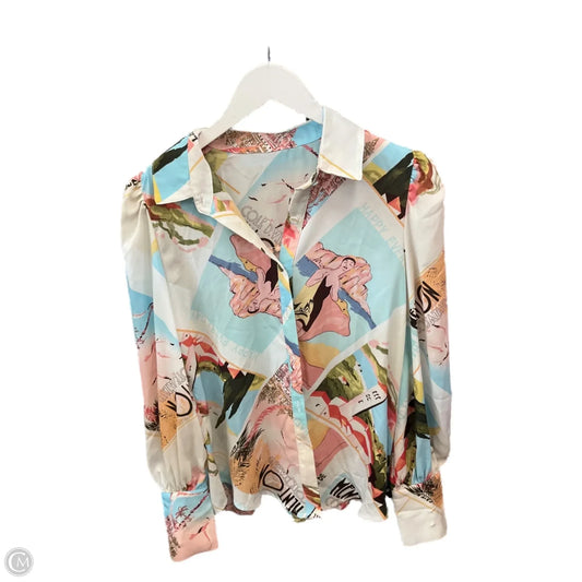Top Long Sleeve By Clothes Mentor In Multi-colored, Size: S