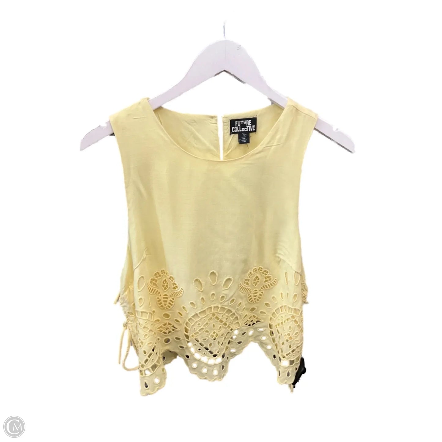 Top Sleeveless By Clothes Mentor In Yellow, Size: S