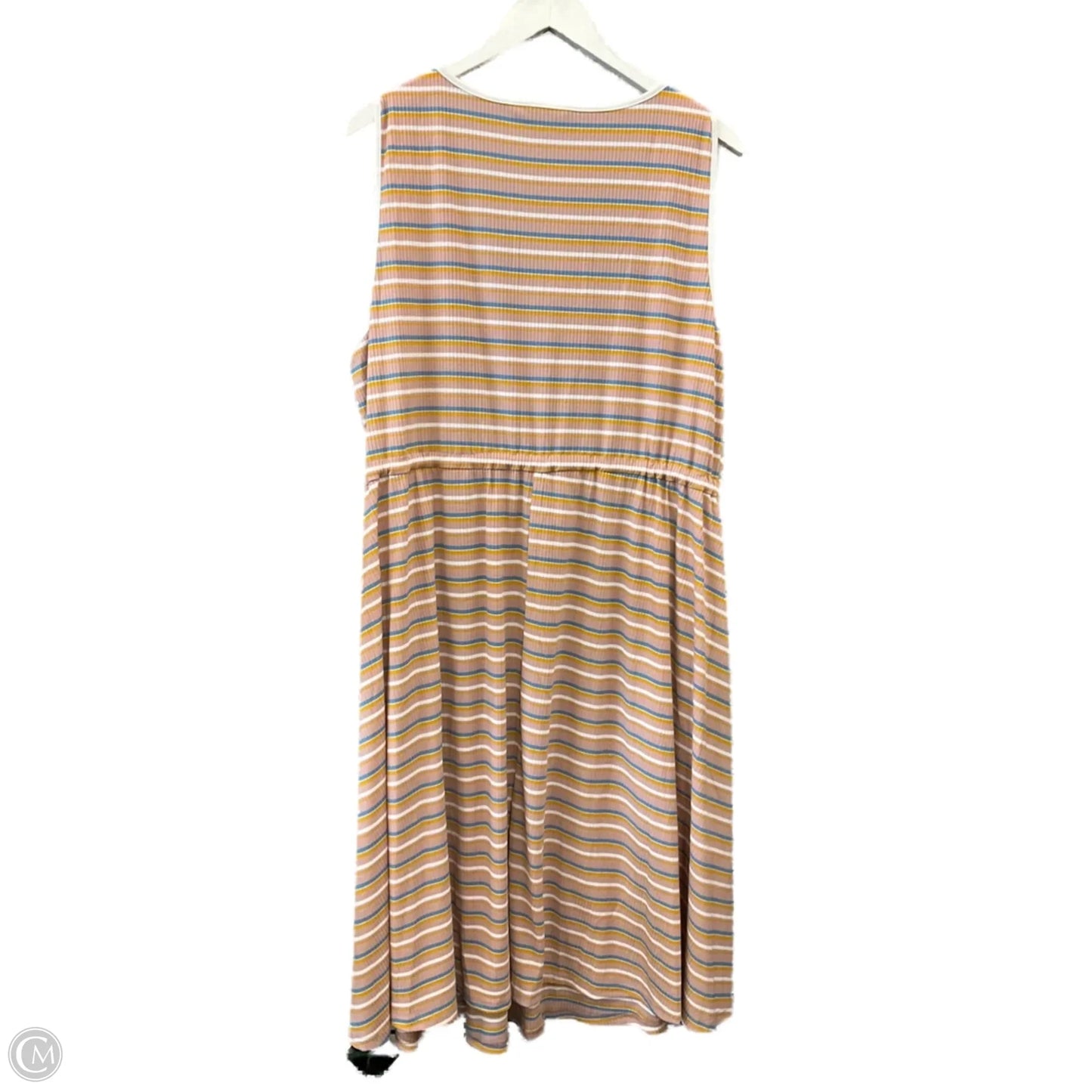 Dress Casual Midi By Clothes Mentor In Multi-colored, Size: 3x