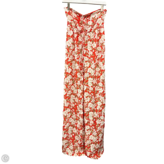 Jumpsuit By American Eagle In Orange & White, Size: M