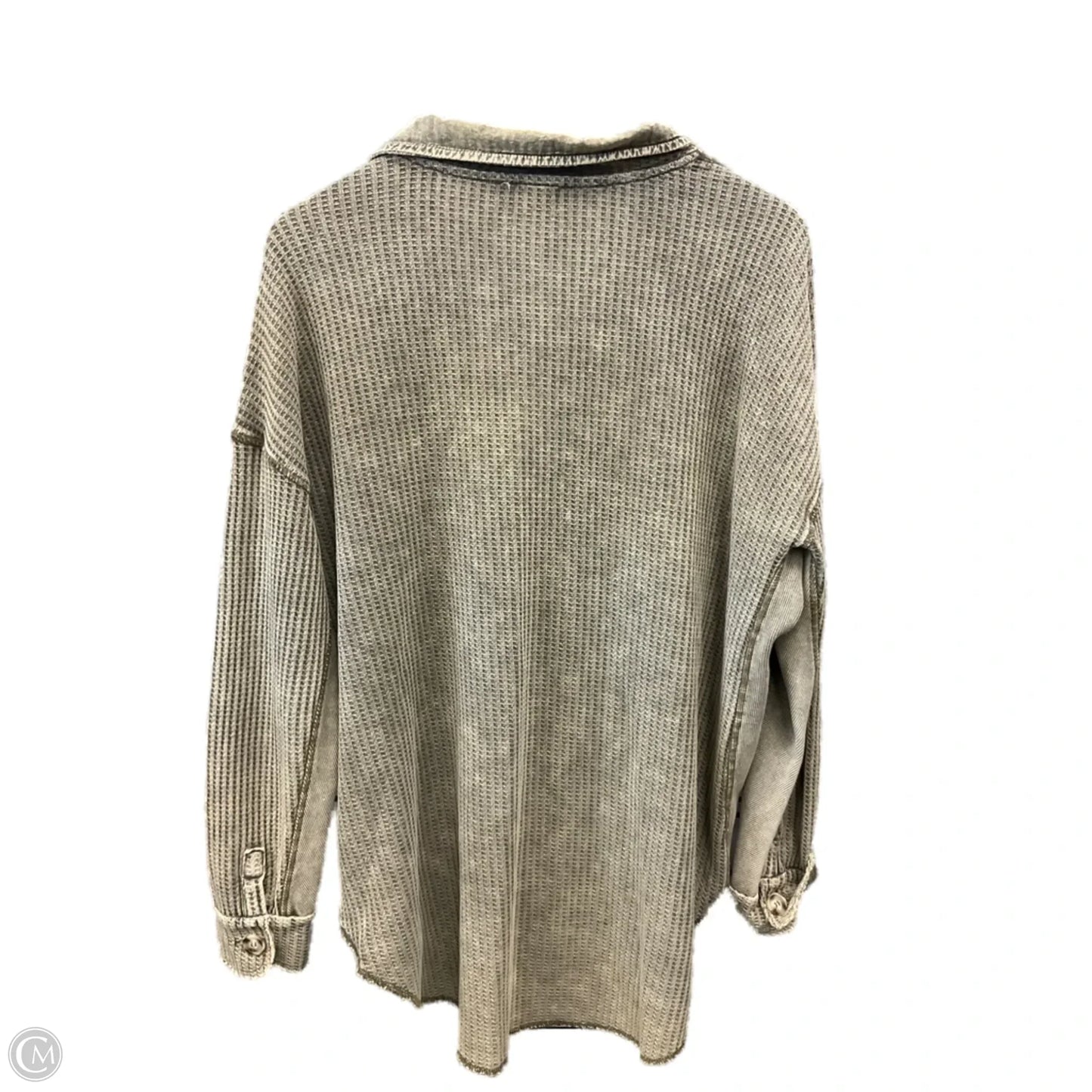 Top Long Sleeve By Bke In Green, Size: S