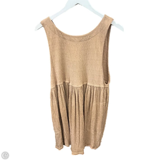 Tunic Sleeveless By Free People In Tan, Size: Xs