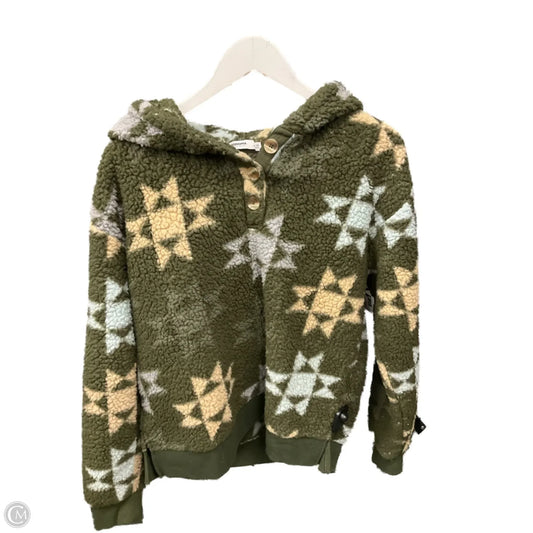 Sweatshirt Hoodie By Sonoma In Green, Size: M
