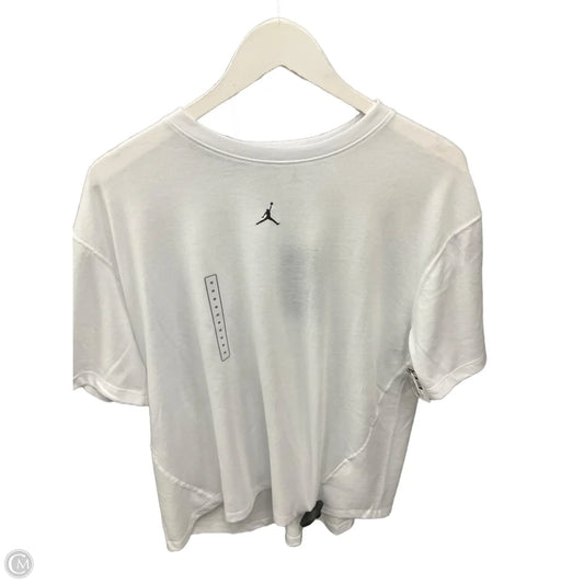 Athletic Top Short Sleeve By Clothes Mentor In White, Size: M