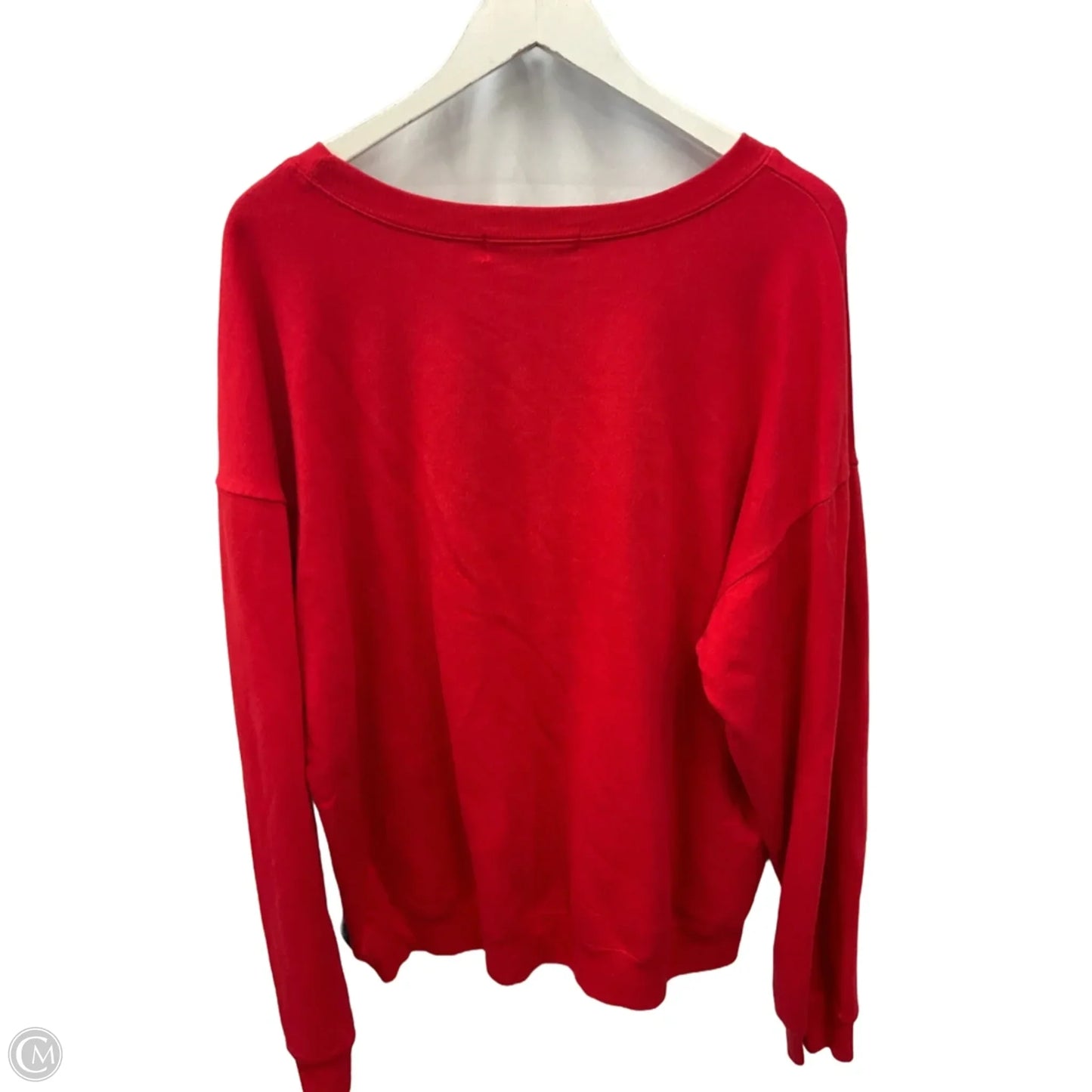 Sweatshirt Crewneck By Clothes Mentor In Red, Size: Xxl