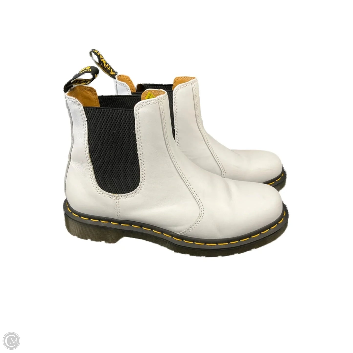 Boots Ankle Heels By Dr Martens In White, Size: 10