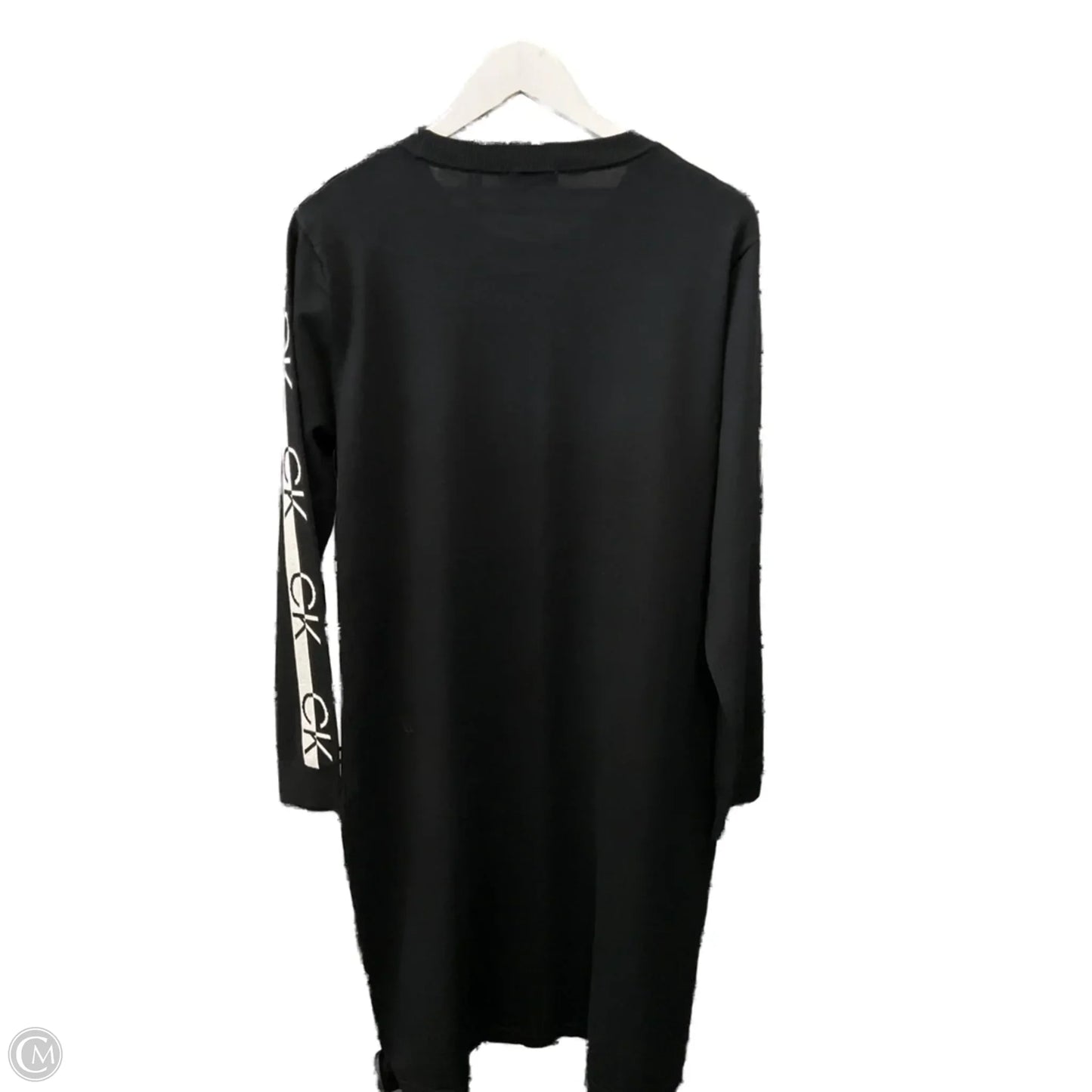 Dress Sweater By Calvin Klein In Black, Size: Xl