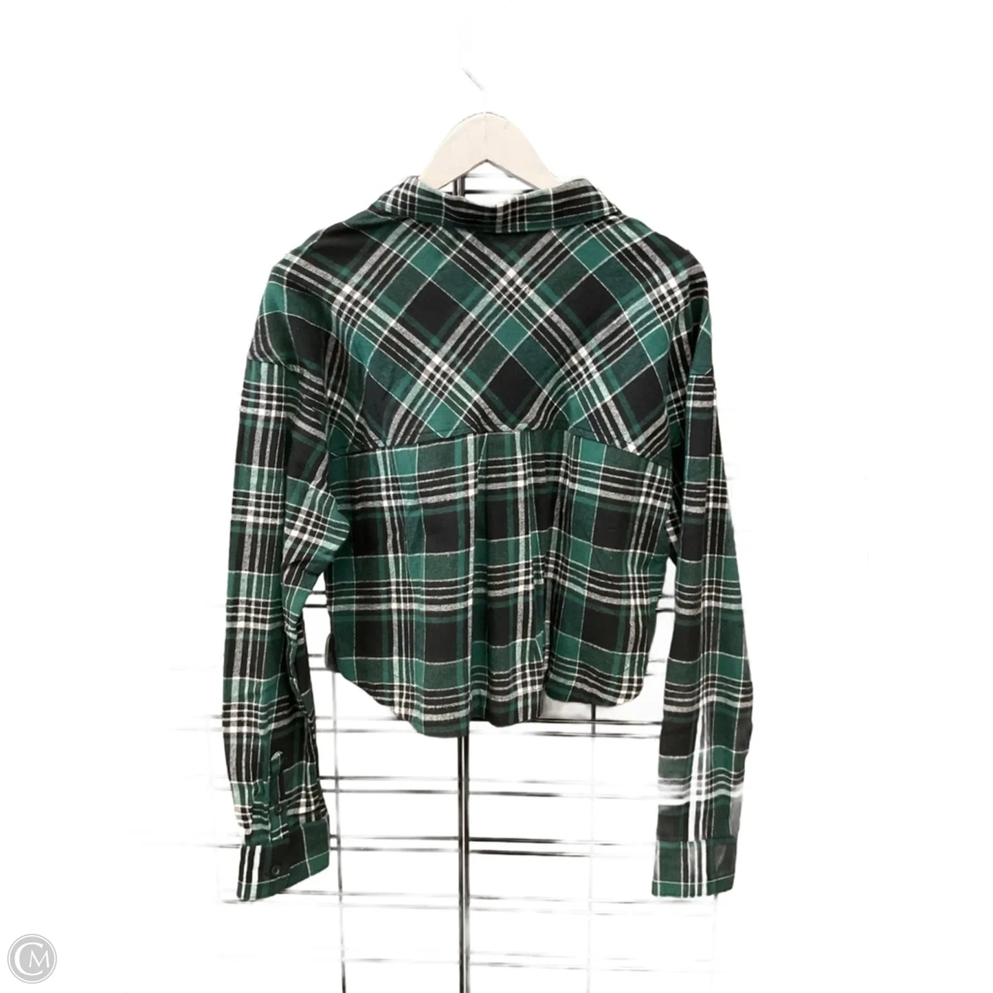 Top Long Sleeve By Clothes Mentor In Green, Size: M