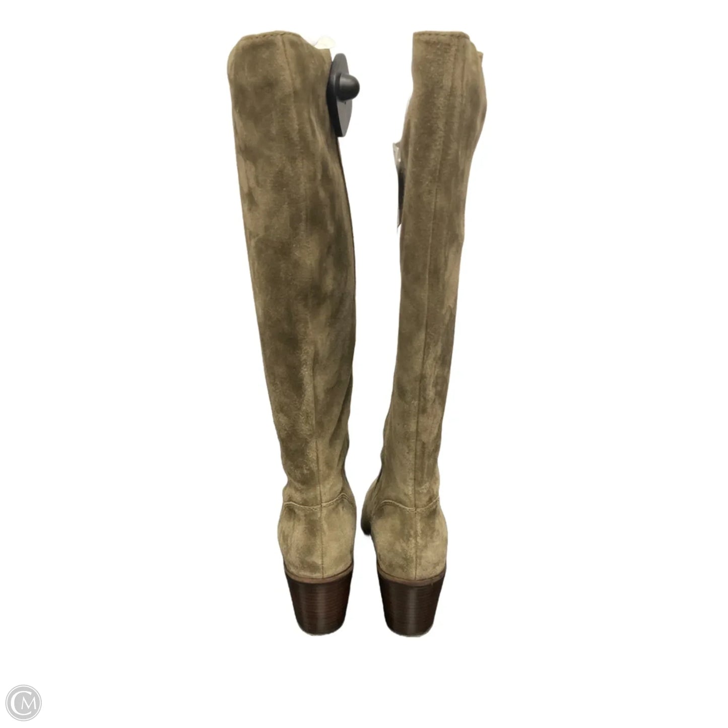 Boots Mid-calf Heels By Cole-haan In Green, Size: 6.5