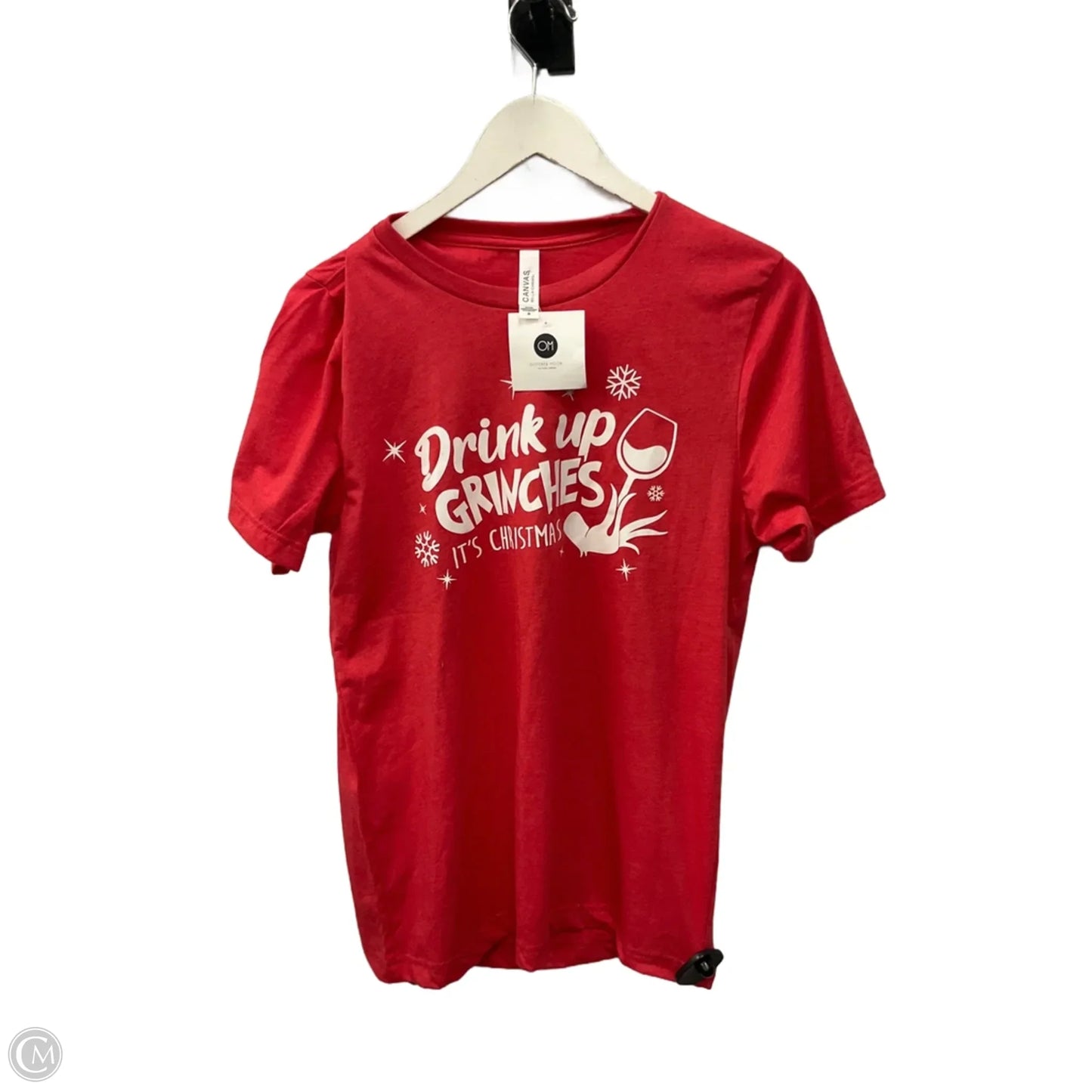 Top Short Sleeve By Bella + Canvas In Red, Size: M