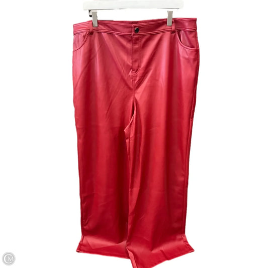 Pants Other By Clothes Mentor In Red, Size: 22