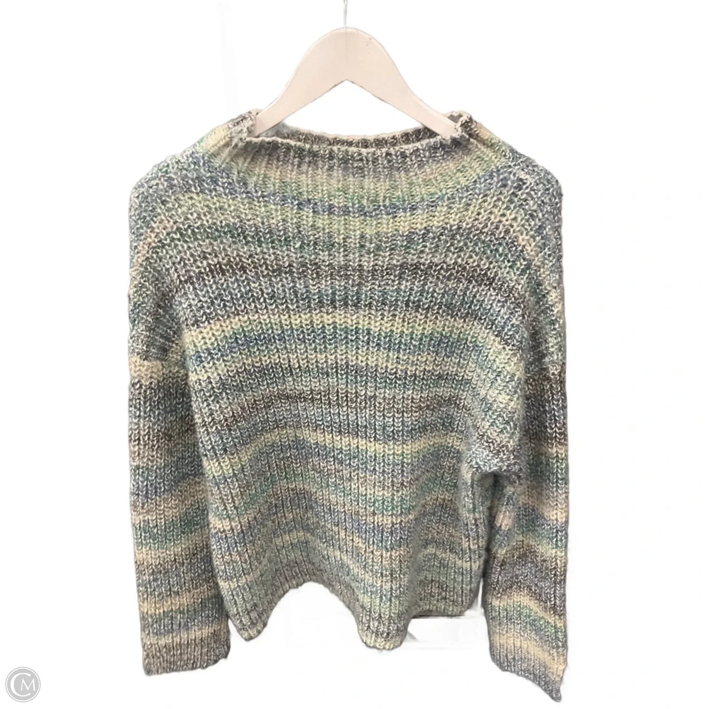 Sweater By Loft In Blue & Green, Size: L